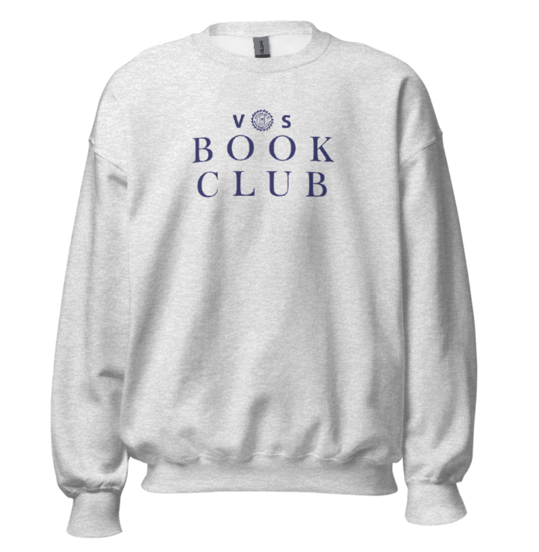 VOS Book Club Embroidered Crewneck Serif