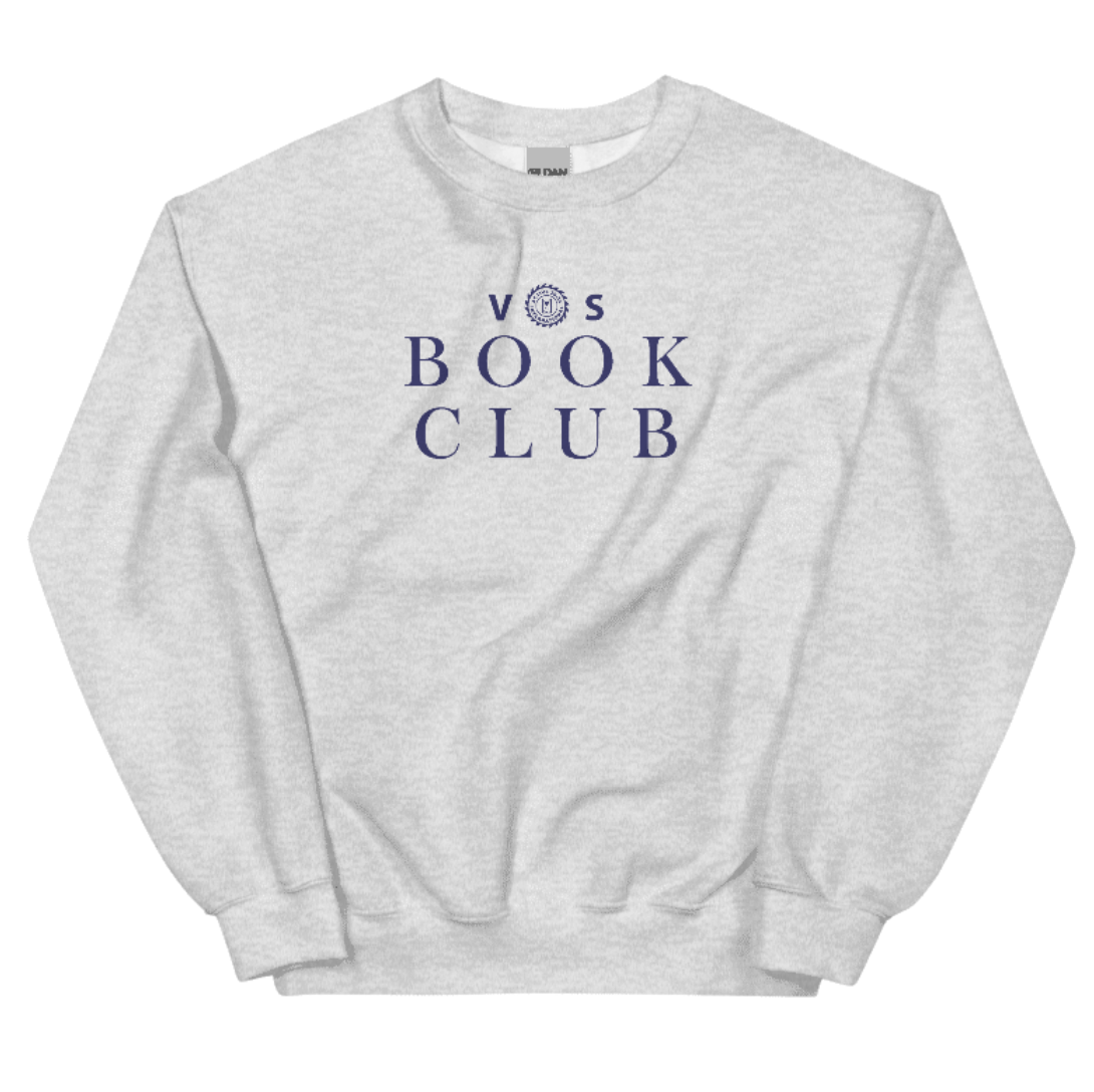 VOS Book Club Embroidered Crewneck Serif