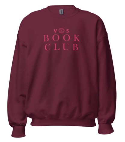 VOS Book Club Embroidered Crewneck Serif