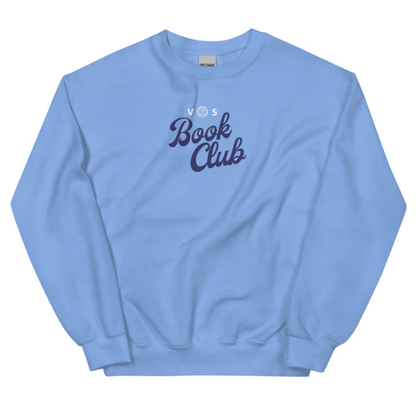 VOS Book Club Embroidered Crewneck Script