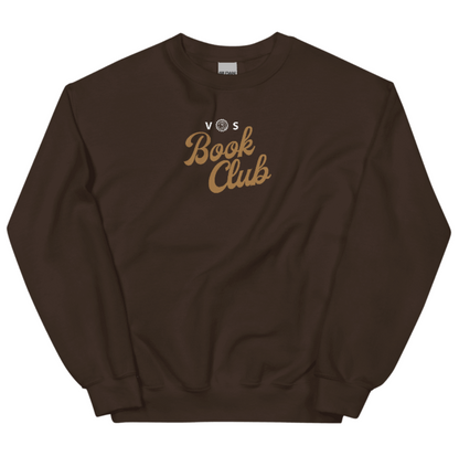 VOS Book Club Embroidered Crewneck Script