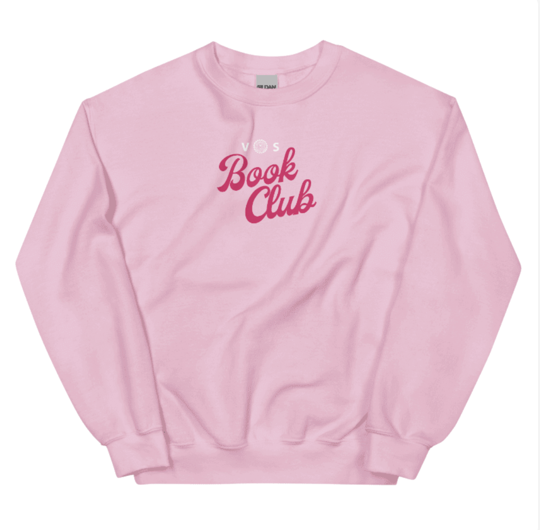VOS Book Club Embroidered Crewneck Script