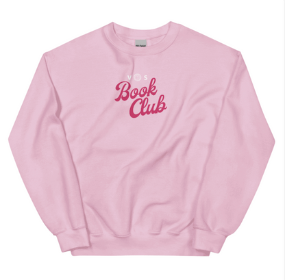 VOS Book Club Embroidered Crewneck Script
