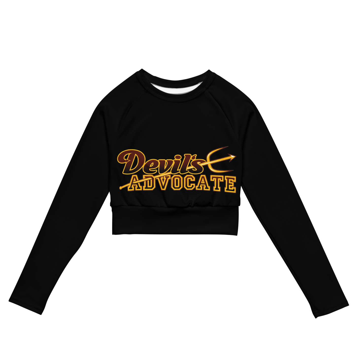 Devil's Advocate Long Sleeved Crop Top