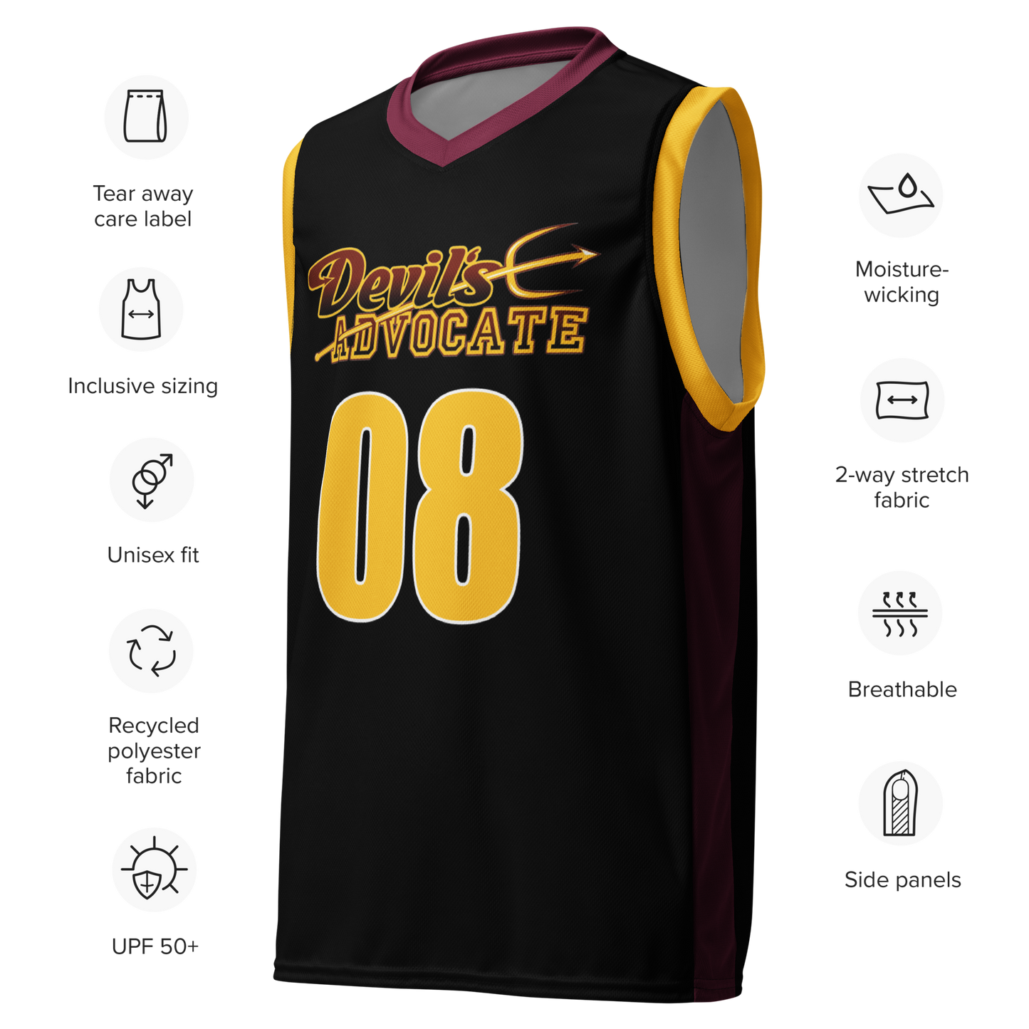 Devil's Advocate Basketball Jersey