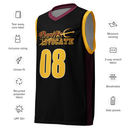 Devil's Advocate Basketball Jersey