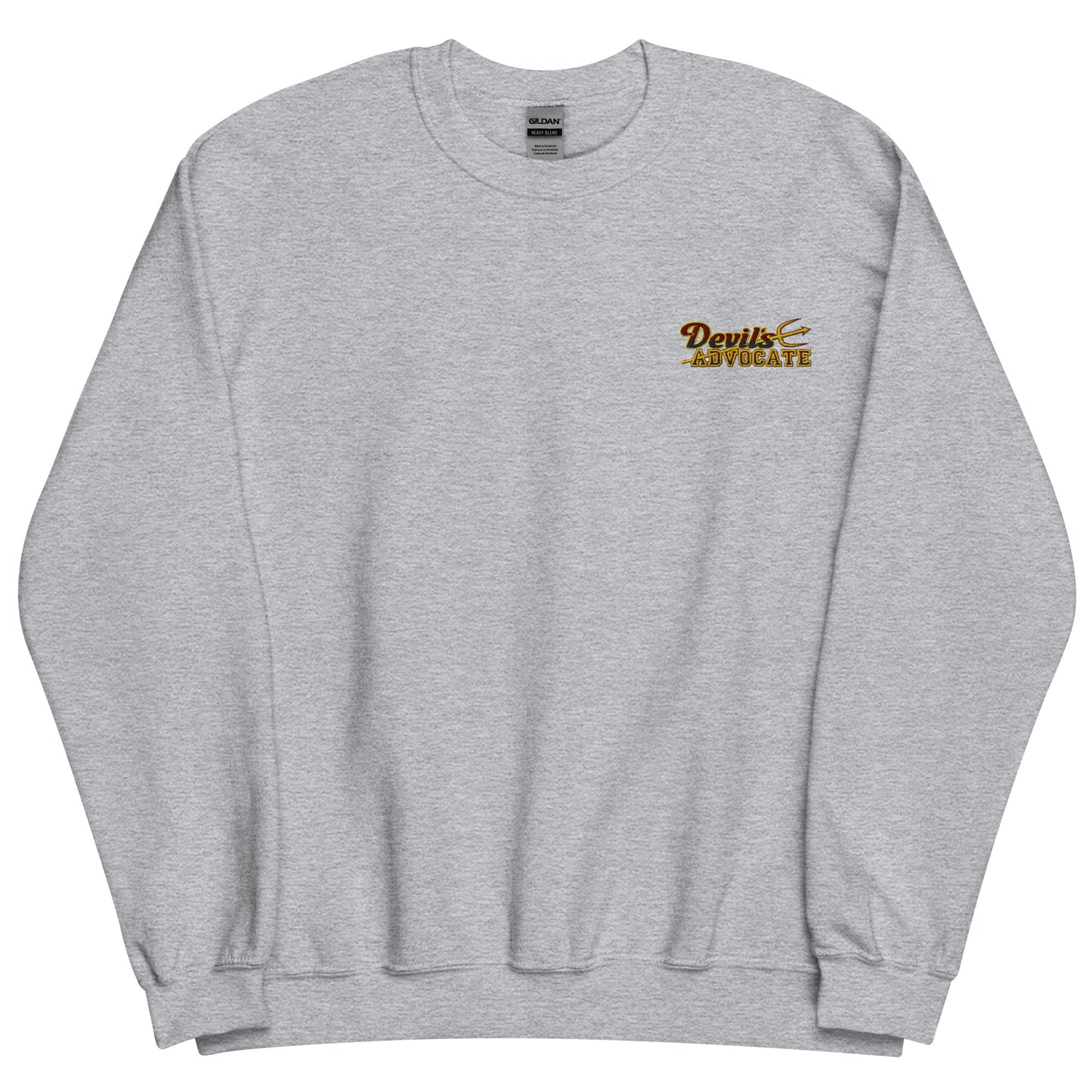 Devil's Advocate Embroidered Crewneck